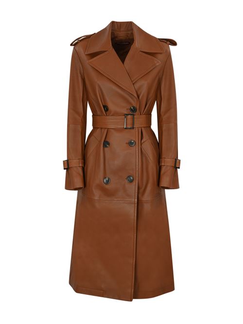 Trench in nappa Mangiaro Cuoio MAX MARA STUDIO | 2426476011600002